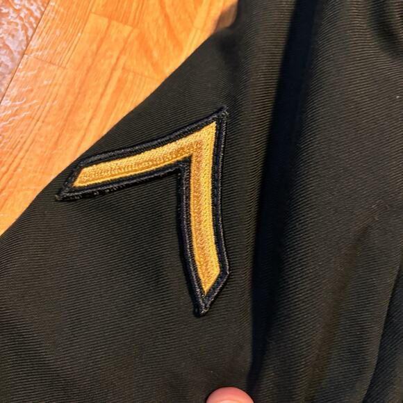 Vintage US Army Dress Green Jacket 37S PFC Military Uniform Coat - Picture 3 of 6